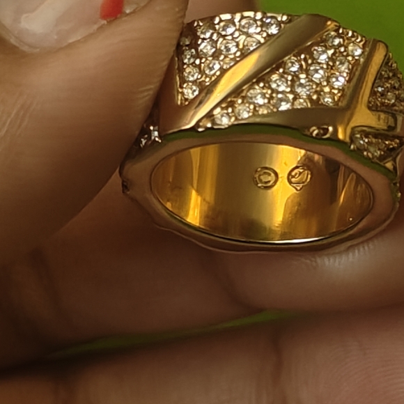 Swarovski Emblema Gold Tone Ring - Picture 5 of 6